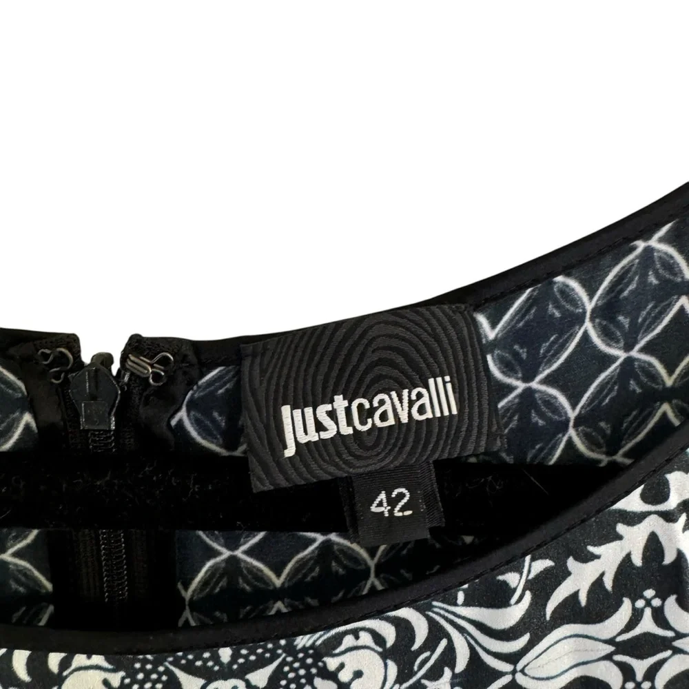 JustCavalli Roberto Cavalli 100% Silk Bandana Print Mini Dress Size 42 (US 6) - Picture 12 of 16